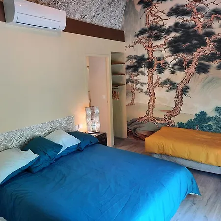Komfortables Ardeche Haus Mit Panoramaausblick 펜션
