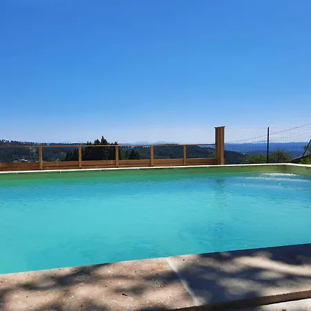 펜션 Komfortables Ardeche Haus Mit Panoramaausblick Chassiers